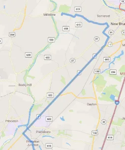Route Lines Map Screenshot