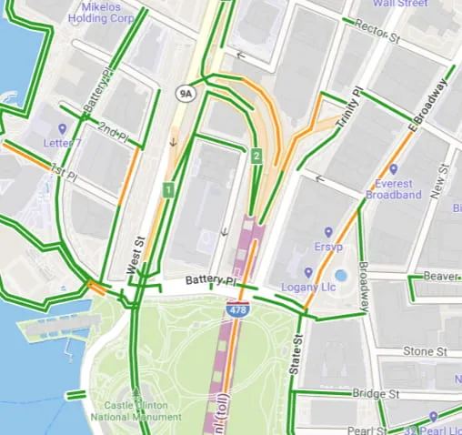Traffic Map Screenshot