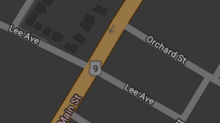 Map screenshot showing Divided Highways 