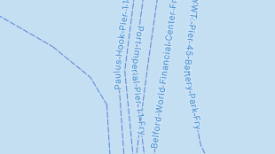 Map screenshot showing Ferry Lines 