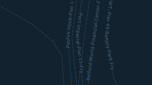 Map screenshot showing Ferry Lines 