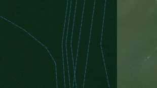 Map screenshot showing Ferry Lines 