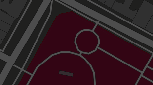 Map screenshot showing Footpaths 