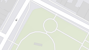 Map screenshot showing Footpaths 