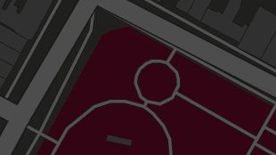 Map screenshot showing Footpaths 
