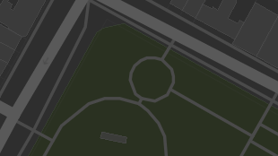 Map screenshot showing Footpaths 