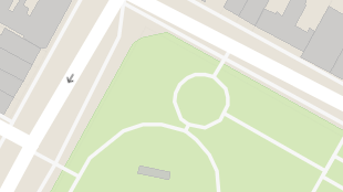 Map screenshot showing Footpaths 