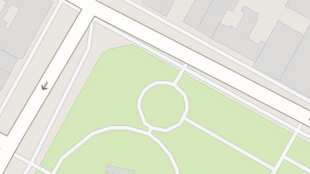 Map screenshot showing Footpaths 