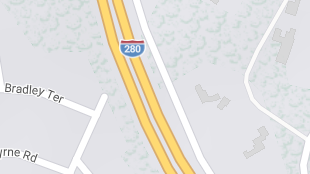 Map screenshot showing Interstates 
