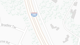 Map screenshot showing Interstates 