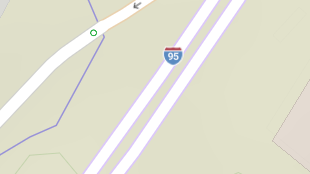 Map screenshot showing Interstates 