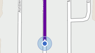 Map screenshot showing Route Lines 
