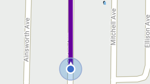 Map screenshot showing Route Lines 