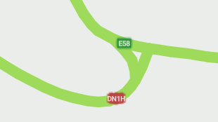 Map screenshot showing Toll Divided Highways 