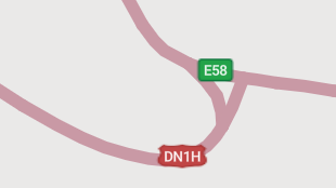 Map screenshot showing Toll Divided Highways 