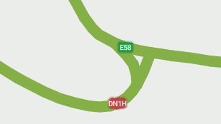 Map screenshot showing Toll Divided Highways 