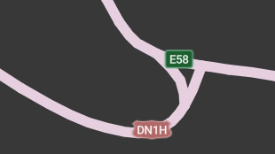 Map screenshot showing Toll Divided Highways 