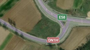 Map screenshot showing Toll Divided Highways 