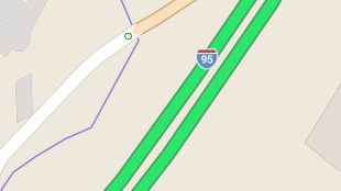 Map screenshot showing Toll Interstates 
