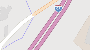 Map screenshot showing Toll Interstates 