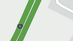 Map screenshot showing Toll Interstates 