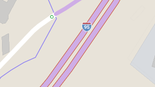 Map screenshot showing Toll Interstates 