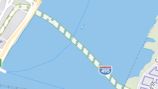 Map screenshot showing Toll Tunnels 