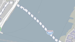 Map screenshot showing Toll Tunnels 