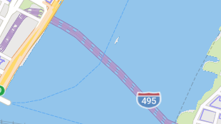 Map screenshot showing Toll Tunnels 