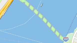 Map screenshot showing Toll Tunnels 
