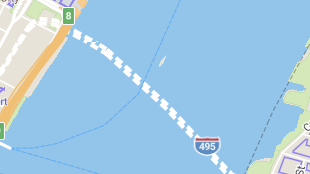 Map screenshot showing Toll Tunnels 