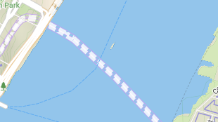 Map screenshot showing Toll Tunnels 