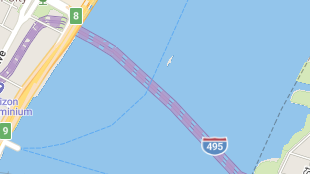 Map screenshot showing Toll Tunnels 