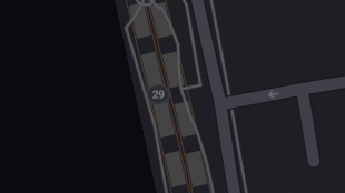 Map screenshot showing Tunnels 