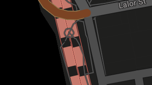 Map screenshot showing Tunnels 